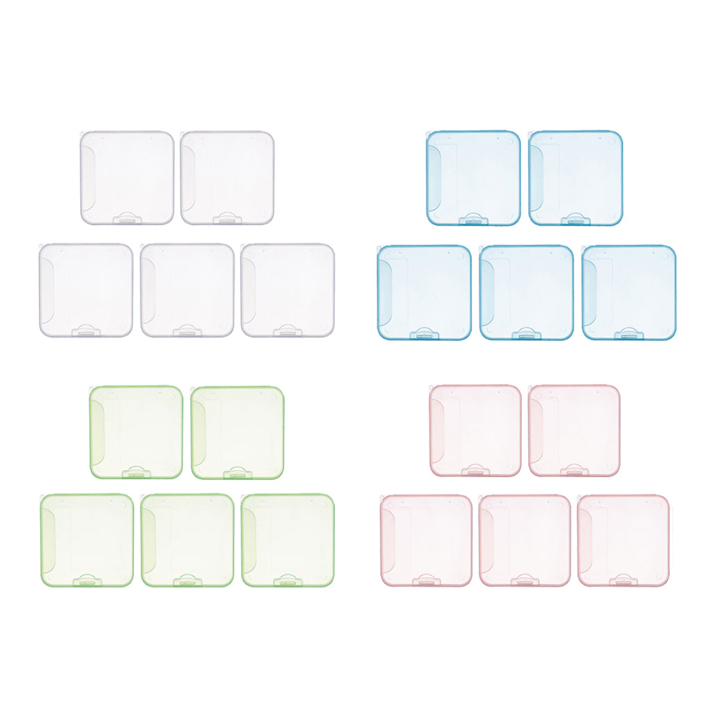 5x Face Mouth Cover Box Reusable Portable Mouth Cover Storage Bag White