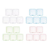 5x Face Mouth Cover Box Reusable Portable Mouth Cover Storage Bag White