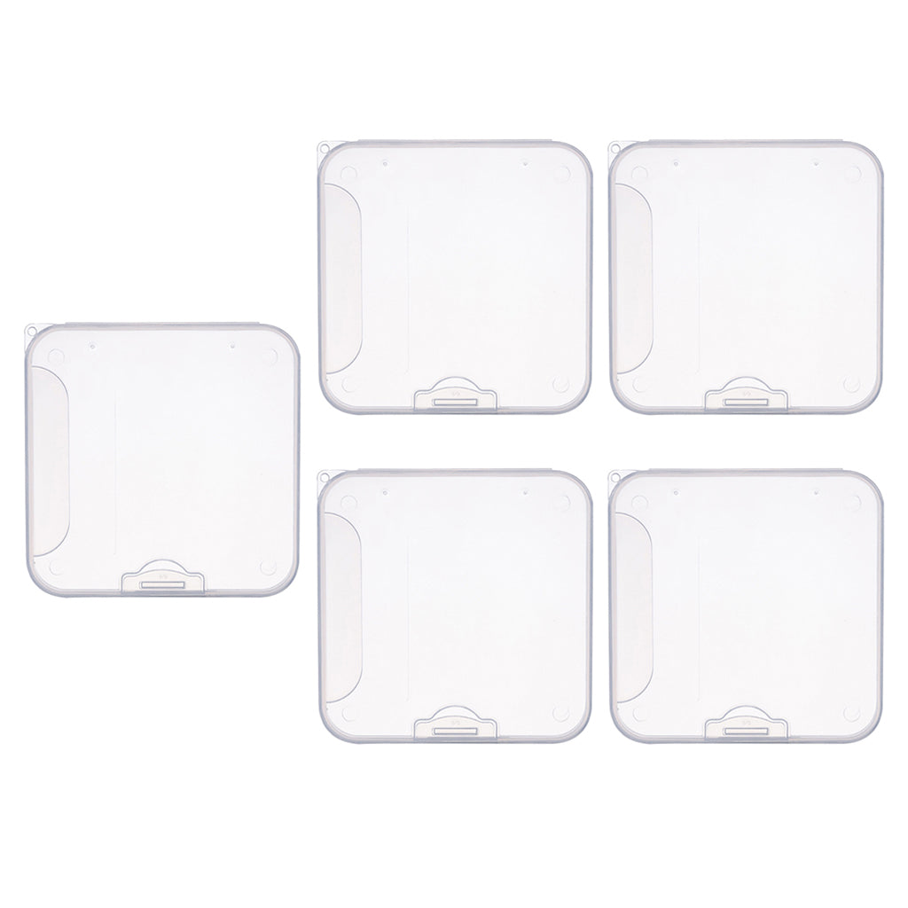 5x Face Mouth Cover Box Reusable Portable Mouth Cover Storage Bag White