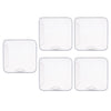 5x Face Mouth Cover Box Reusable Portable Mouth Cover Storage Bag White