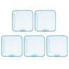 5x Face Mouth Cover Box Reusable Portable Mouth Cover Storage Bag Blue