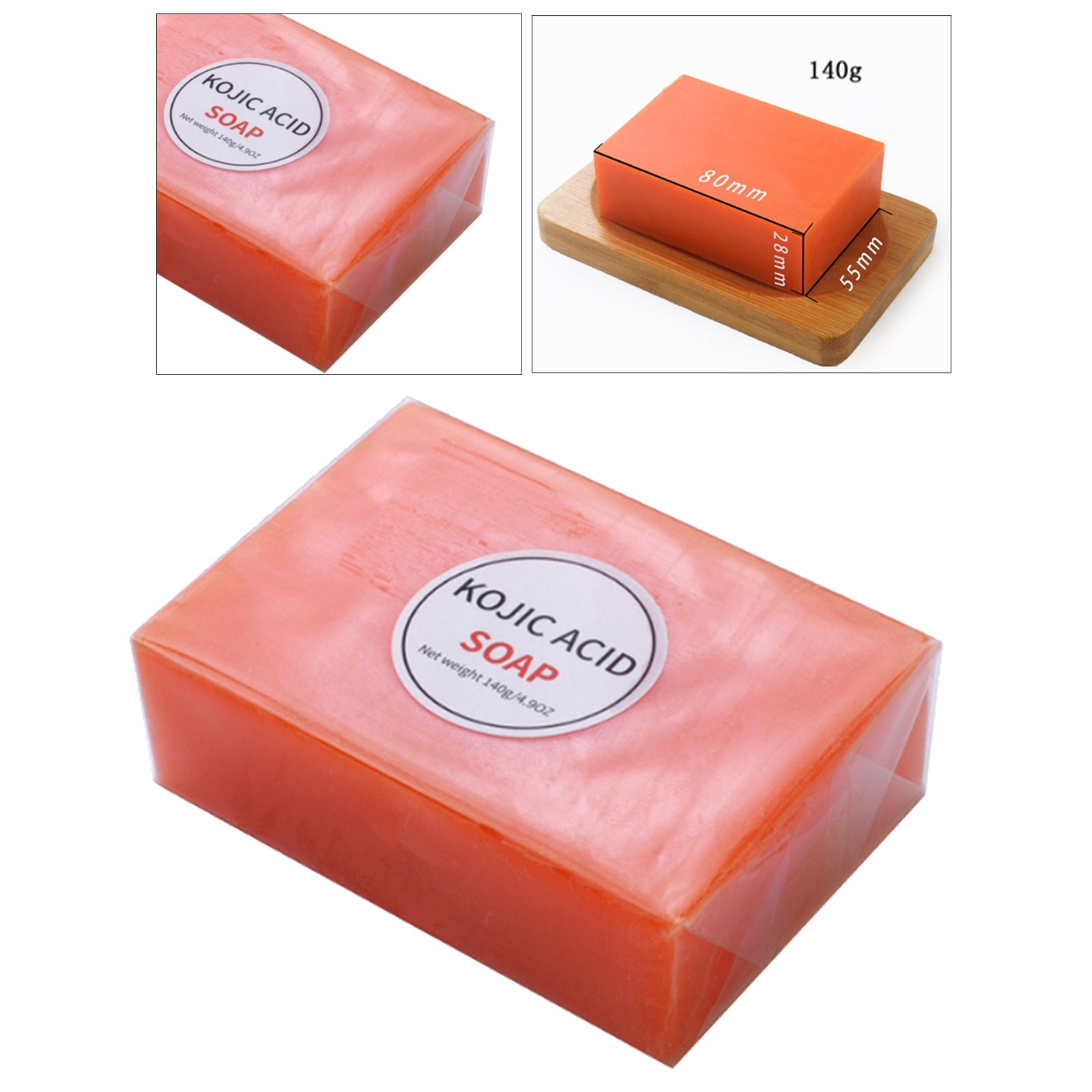 Kojic Acid Skin Brightening for Face Body Washing Deep Cleansing Bar 140g