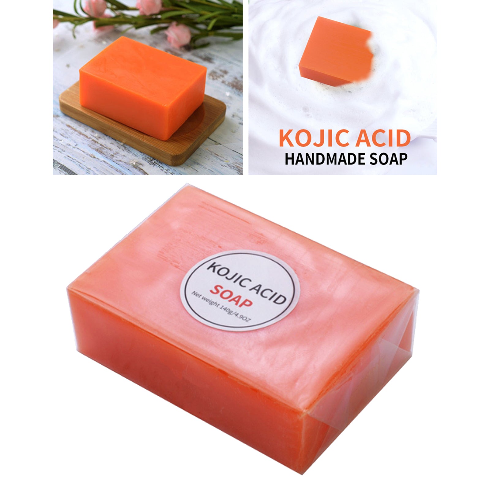 Kojic Acid Skin Brightening for Face Body Washing Deep Cleansing Bar 140g