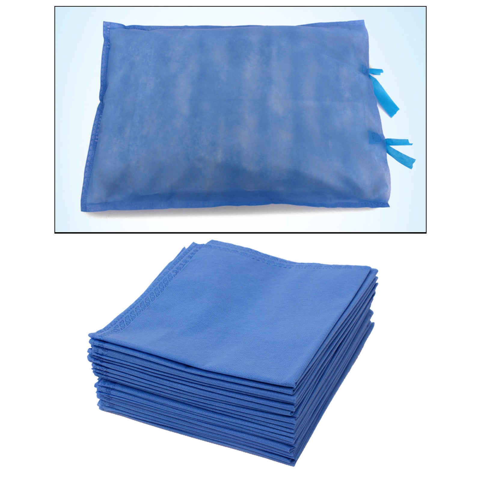 20pcs  Disposable Pillow Cases Blue 20x28   inch