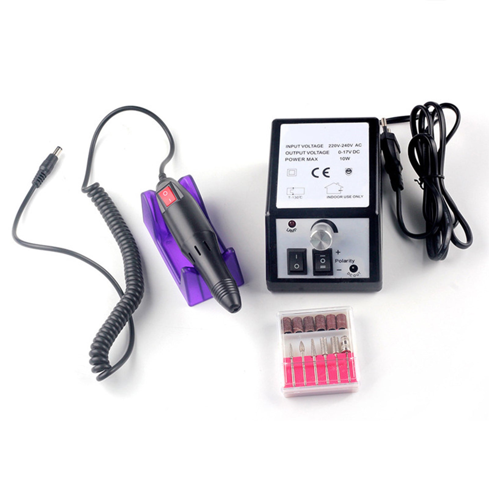 Electric Nail File Drill Acrylic Pedicure Manicure Salon Machine Tools Black