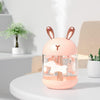 K5 Mini Air Diffuser Mist Purifier Air Humidifier 7LED Night Light White