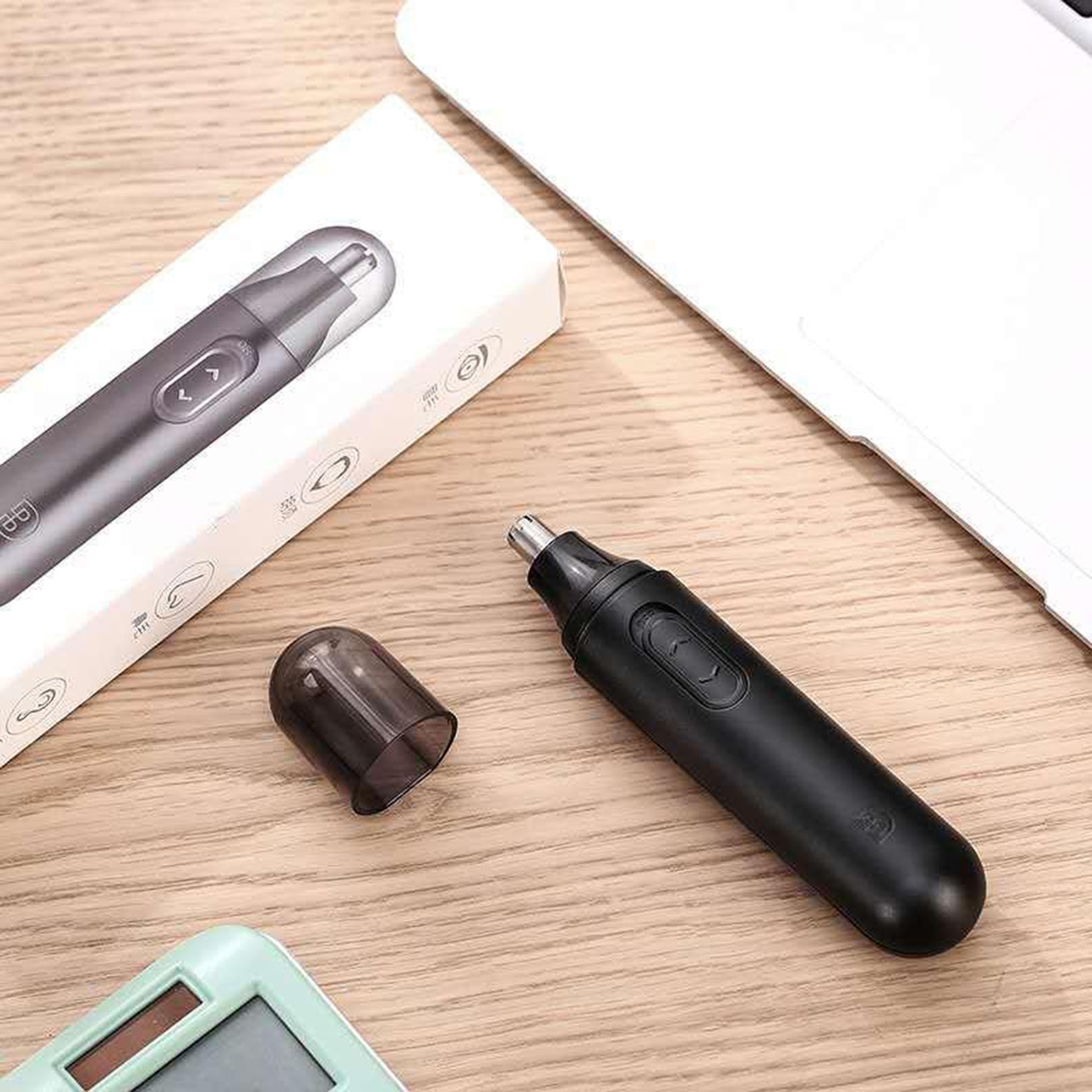 Battery-operated Nose Ear Hair Trimmer Eyebrow Shaver Clipper