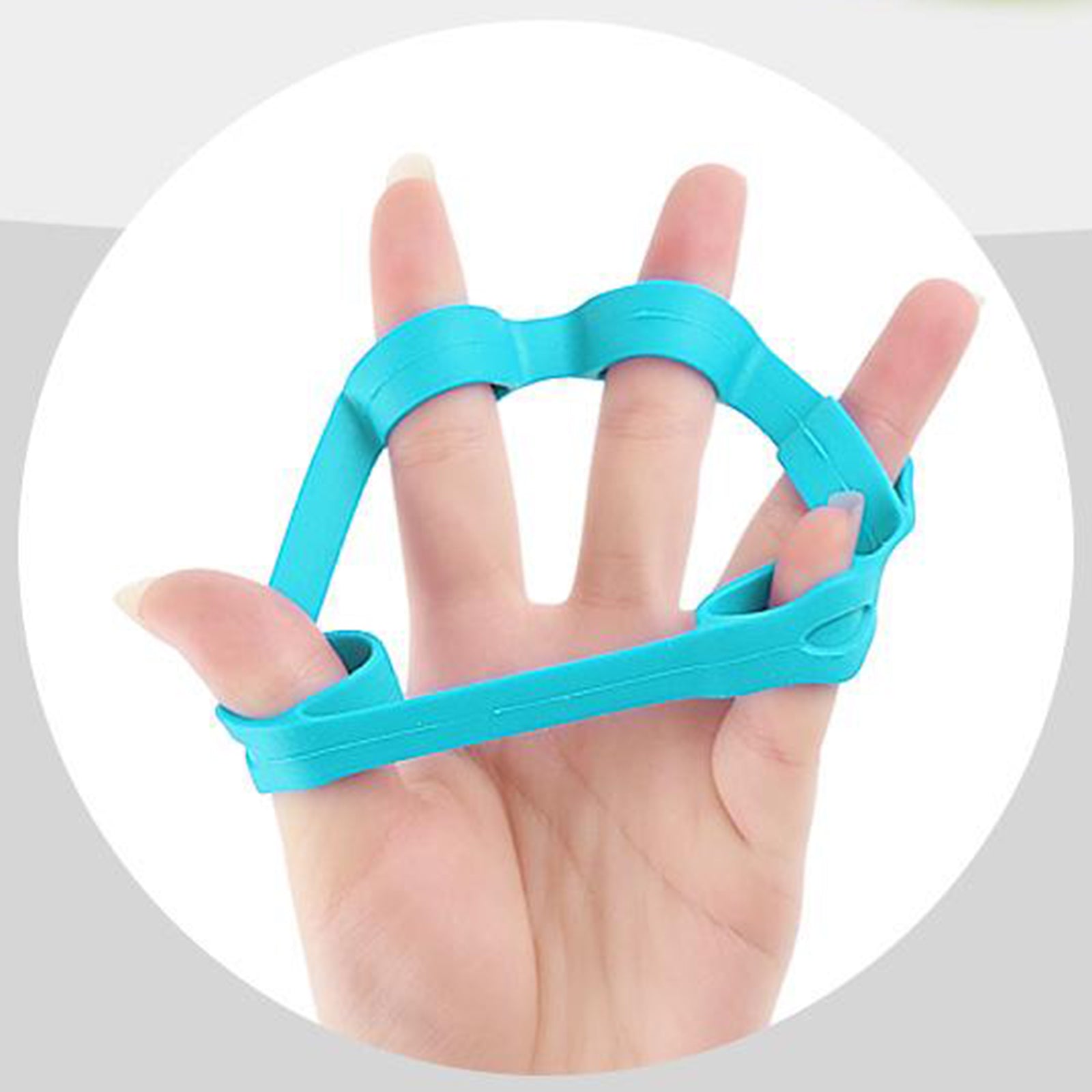 Hand Grip Ring Strengthener Finger Stretcher Exerciser Trainer Forearm New