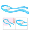 U-Shaped Handheld Neck Soreness Stress Relief Massager Anti-slip Handle Blue