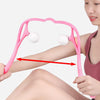 U-Shaped Handheld Neck Soreness Stress Relief Massager Anti-slip Handle Pink