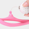 U-Shaped Handheld Neck Soreness Stress Relief Massager Anti-slip Handle Pink