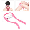 U-Shaped Handheld Neck Soreness Stress Relief Massager Anti-slip Handle Pink