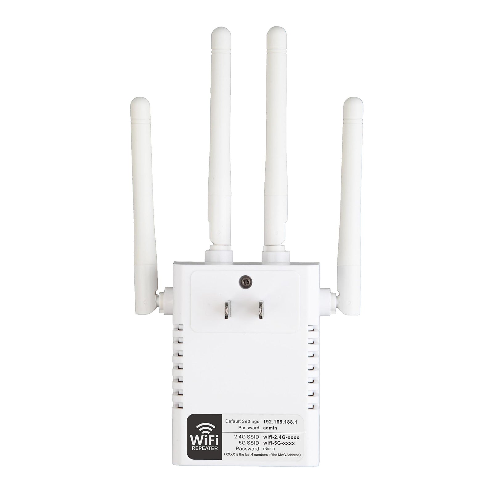 1200Mbps WiFi Range Extender Signal Booster w/4 Antenna 2.4GHz /5GHz EU