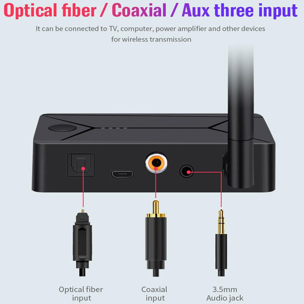 Wireless Adapter Bluetooth 5.0 Audio Transmitter AUX Coaxial Optical for TV