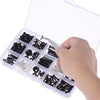 254Pieces Guitar Screw Kit Assortment Box Kit For Electric Guitar Black