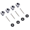 254Pieces Guitar Screw Kit Assortment Box Kit For Electric Guitar Silver