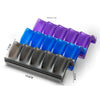 5Slot Essential Oil Display Stand Holder Organizer Storage Rack 3 Pcs Purple