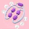 Fitness Roller Muscle Relaxer Massage Roller Ring Clip Purple