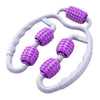 Fitness Roller Muscle Relaxer Massage Roller Ring Clip Purple