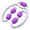 Fitness Roller Muscle Relaxer Massage Roller Ring Clip Purple