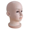 Baby Kids PVC Mannequin Head Model Wig Glasses Hat Display Stand