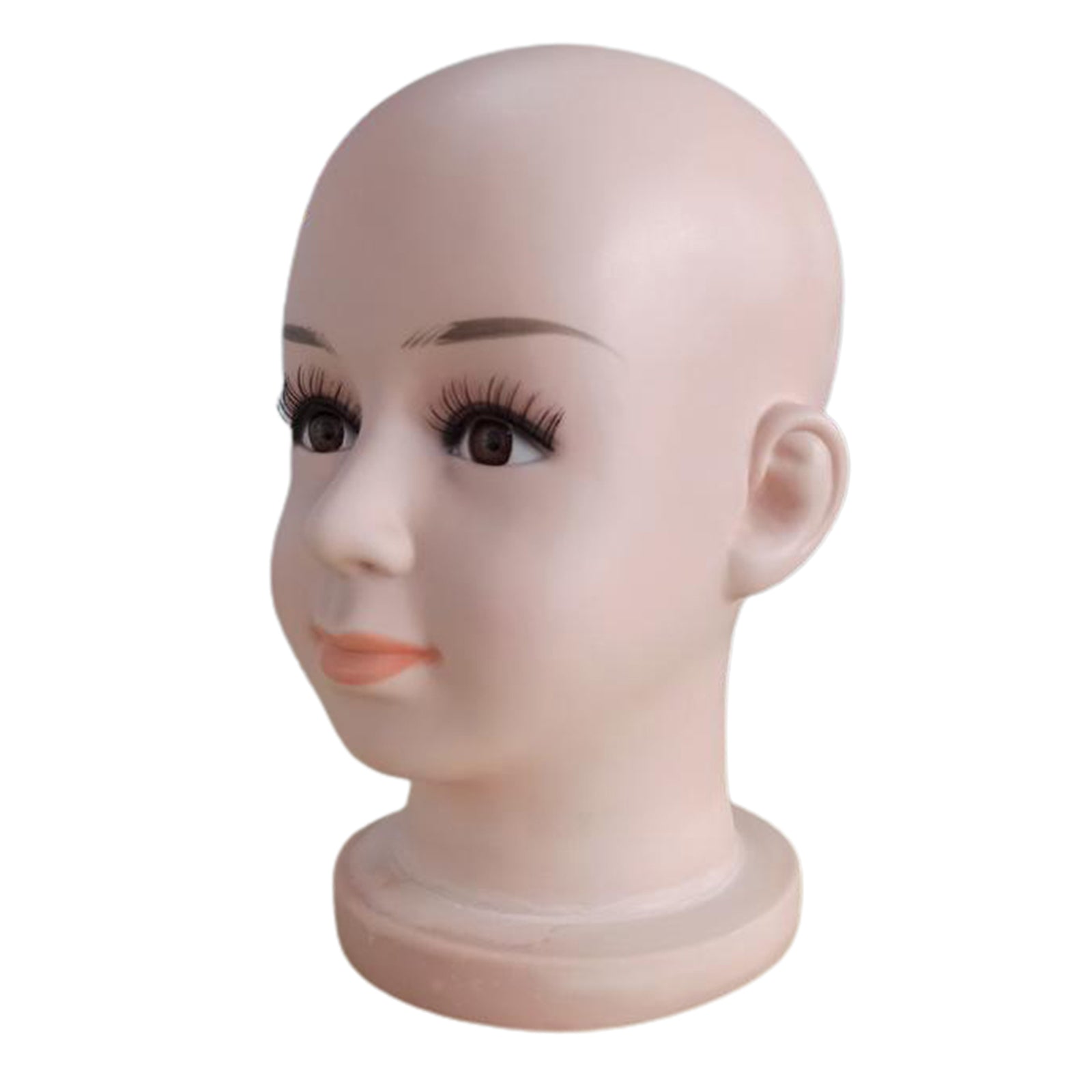 Baby Kids PVC Mannequin Head Model Wig Glasses Hat Display Stand