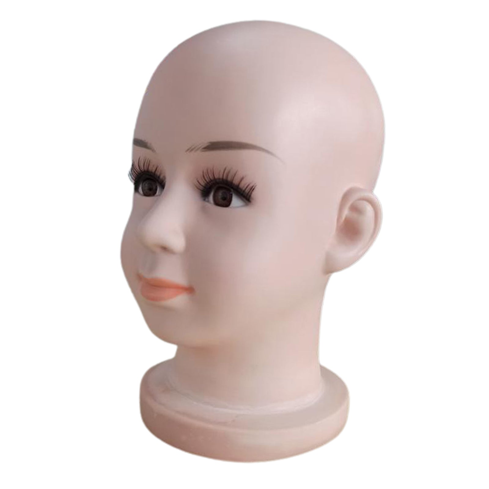 Baby Kids PVC Mannequin Head Model Wig Glasses Hat Display Stand