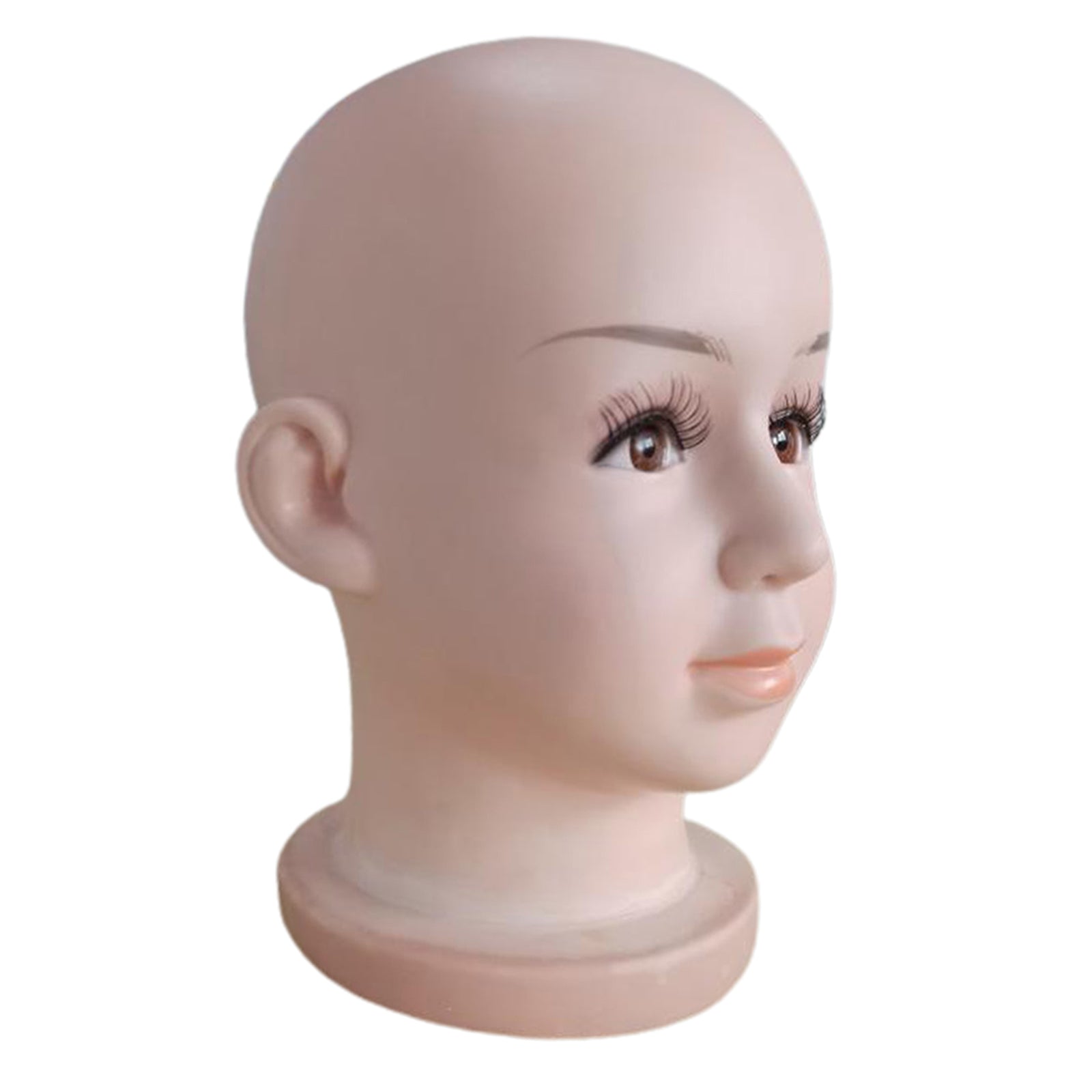 Baby Kids PVC Mannequin Head Model Wig Glasses Hat Display Stand