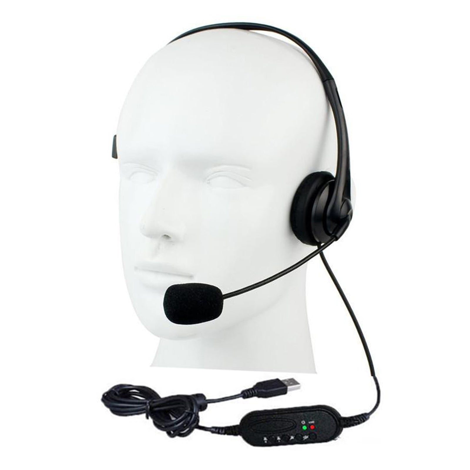 Gaming Headset USB Wired PC Computer Headphones with Mic and Volume Control