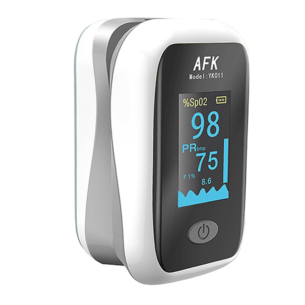 Finger Tip Pulse Oximeter Blood Oxygen SpO2 Monitor Home Detector Gray