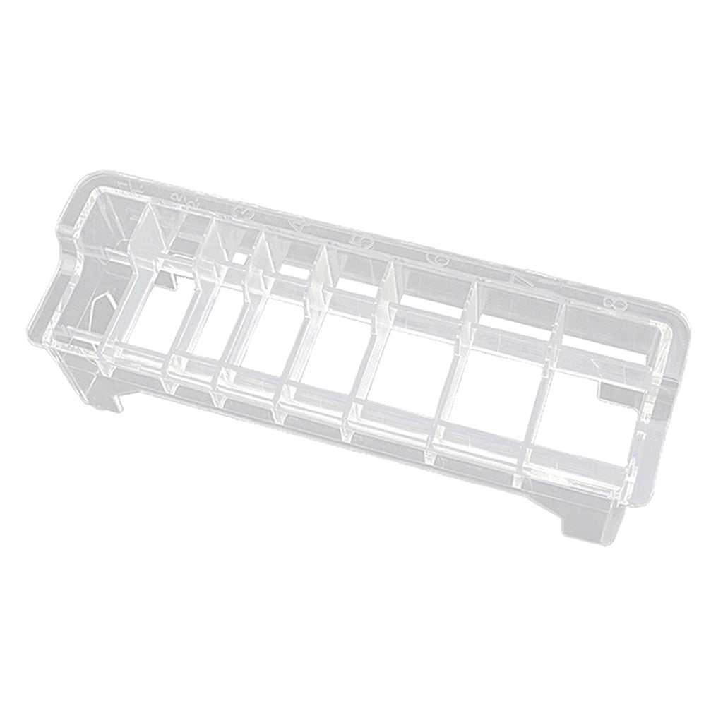 8 Grid Guide Comb Desktop Rack Clear Limit Comb Organizer Clear White