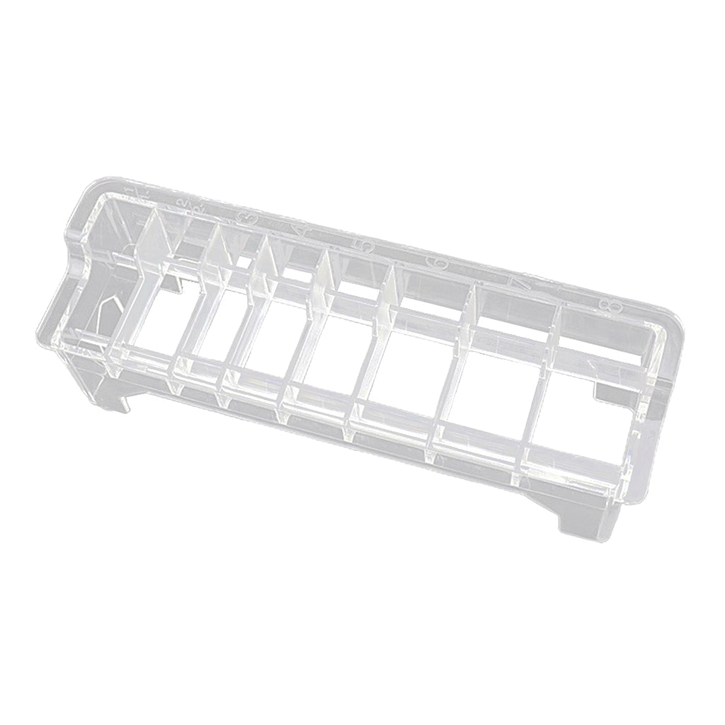 8 Grid Guide Comb Desktop Rack Clear Limit Comb Organizer Clear White