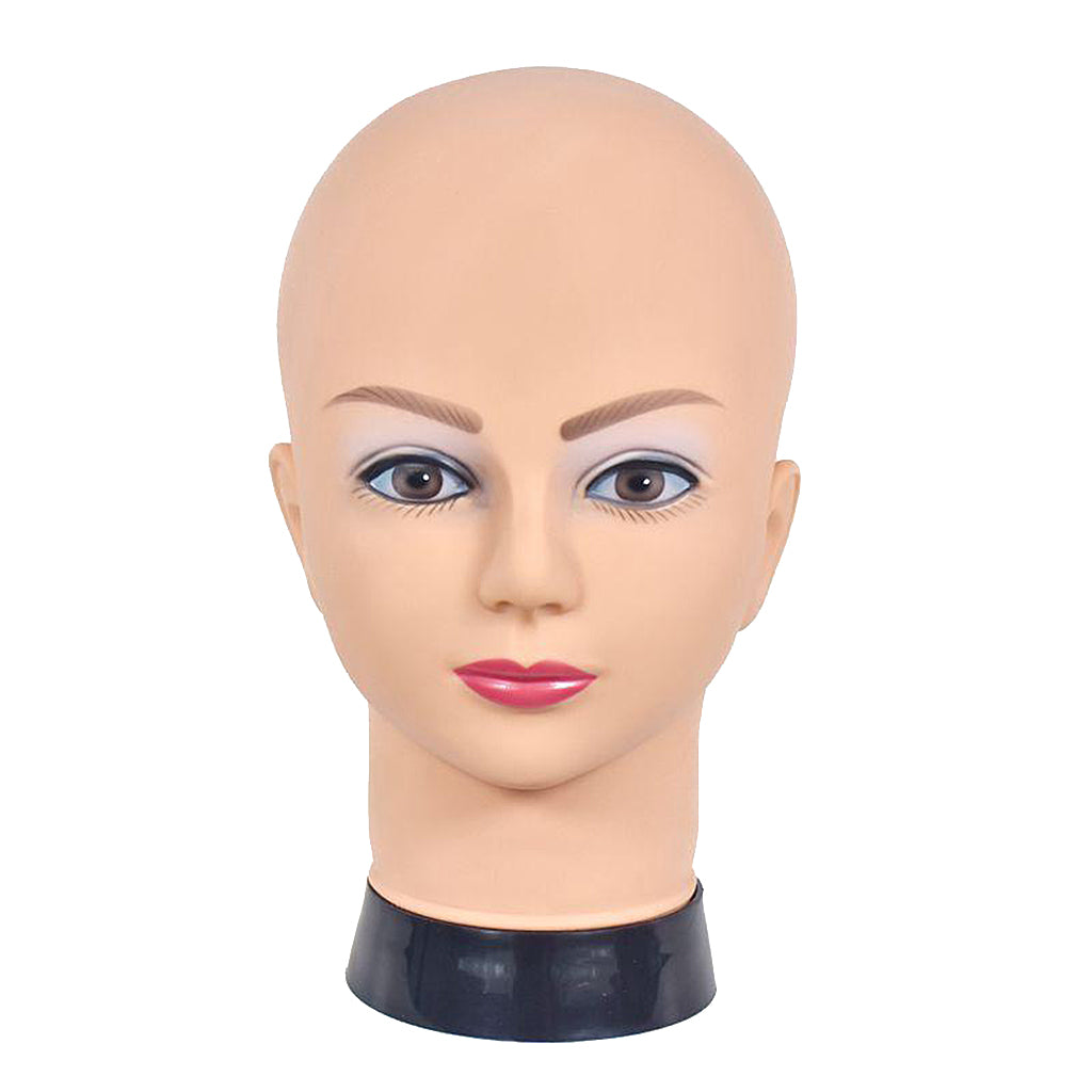 Female PVC Mannequin Head Model Wig Glasses Hat Display Stand 09A-4H