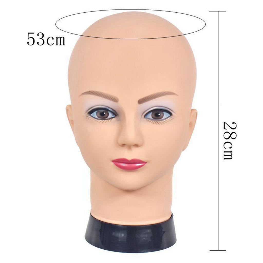 Female PVC Mannequin Head Model Wig Glasses Hat Display Stand 09A-4H