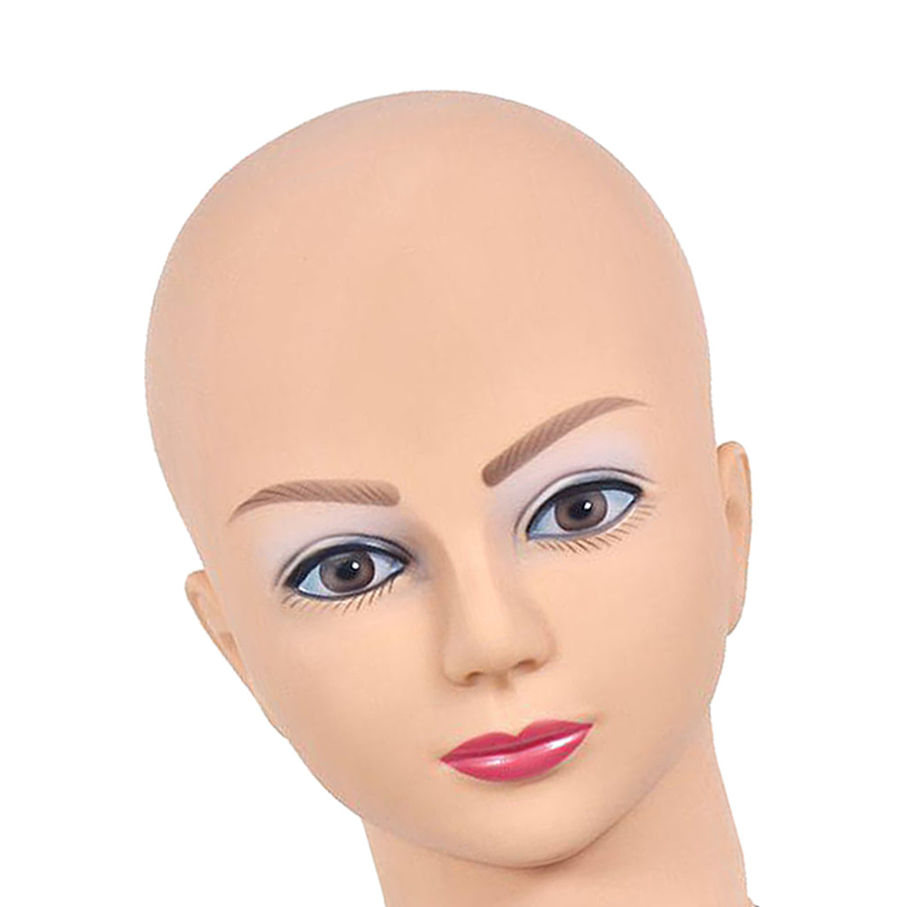 Female PVC Mannequin Head Model Wig Glasses Hat Display Stand 09A-4H