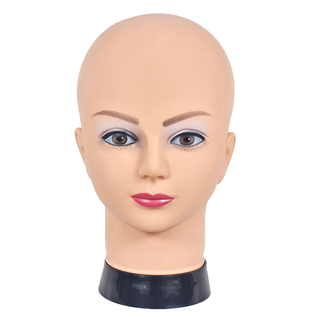 Female PVC Mannequin Head Model Wig Glasses Hat Display Stand 09A-4H