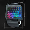 Single Hand Membrane Keyboard Mini 35 Keys Mini RGB Backlight Keyboard