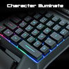 Single Hand Membrane Keyboard Mini 35 Keys Mini RGB Backlight Keyboard