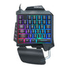 Single Hand Membrane Keyboard Mini 35 Keys Mini RGB Backlight Keyboard