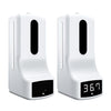 Wall-Mounted Non-Contact Digital Thermometer +1000ml Soap Dispenser 2 in 1