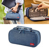 Large Pencil Case Double Zipper Pencil Case Pouch Organizer Denim Blue