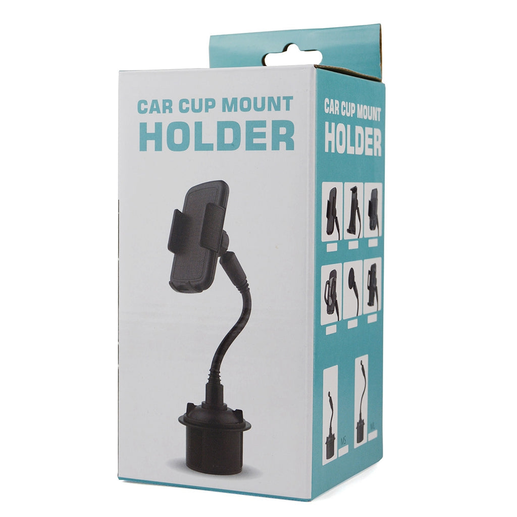 Universal Adjustable Car Mount Gooseneck Cup Holder Cradle for Cell Phone