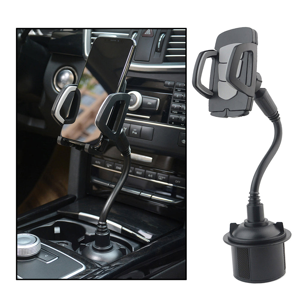 Universal Adjustable Car Mount Gooseneck Cup Holder Cradle for Cell Phone