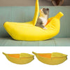 Breathable Warm Pet Nest Small Pet Bed Plush Bed Banana Cat Kennel Size_M