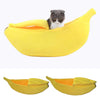 Breathable Warm Pet Nest Small Pet Bed Plush Bed Banana Cat Kennel Size_M