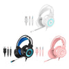 G58 Gaming Headset Stereo Surround Headphone 3.5mm Wired w/Mic LED Black