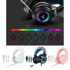 G58 Gaming Headset Stereo Surround Headphone 3.5mm Wired w/Mic LED Black