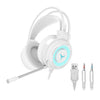 G58 Gaming Headset Stereo Surround Headphone 3.5mm Wired w/Mic LED White