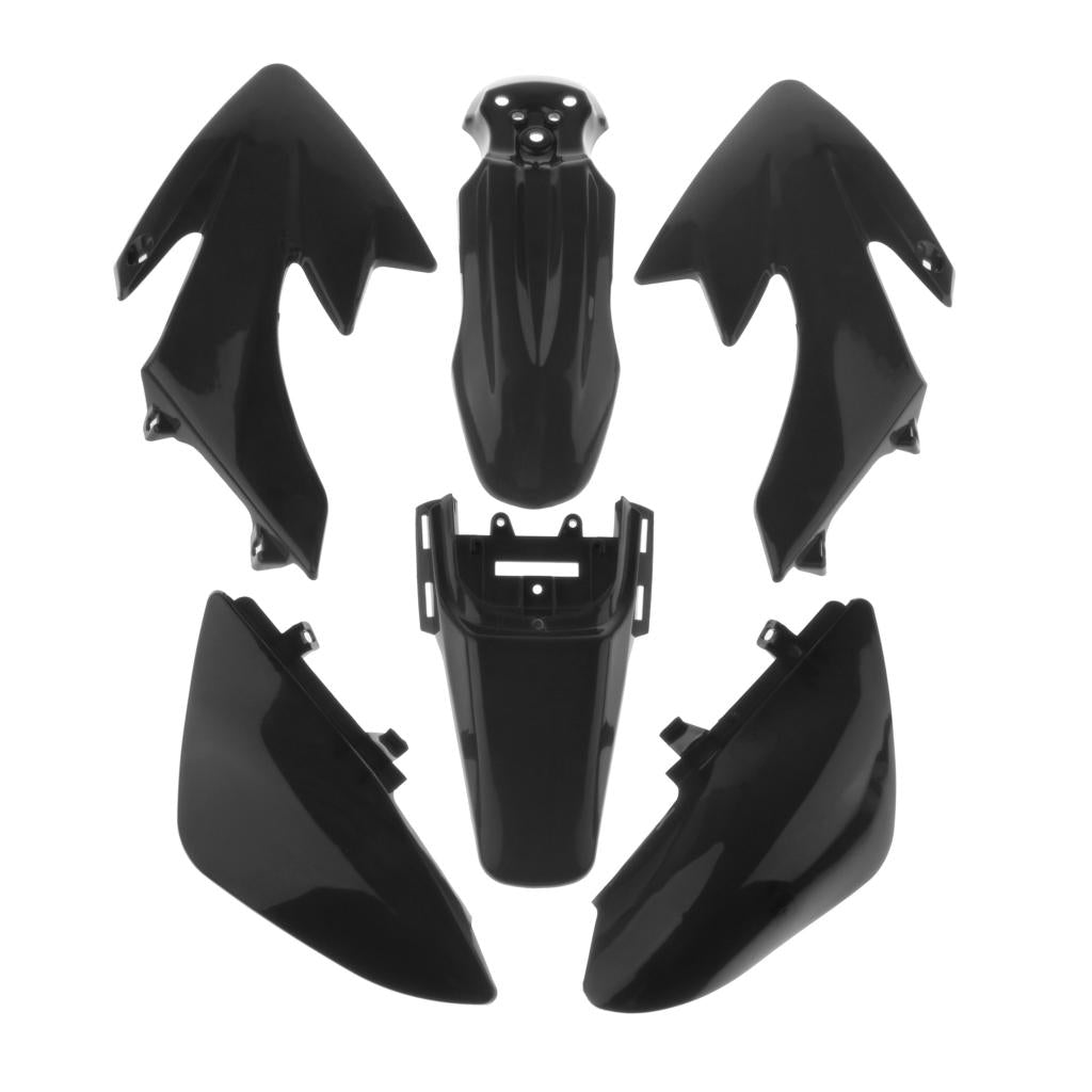 Black Plastics Guard Fairing Fender Kit For CRF50 50-125CC Dirt Bike