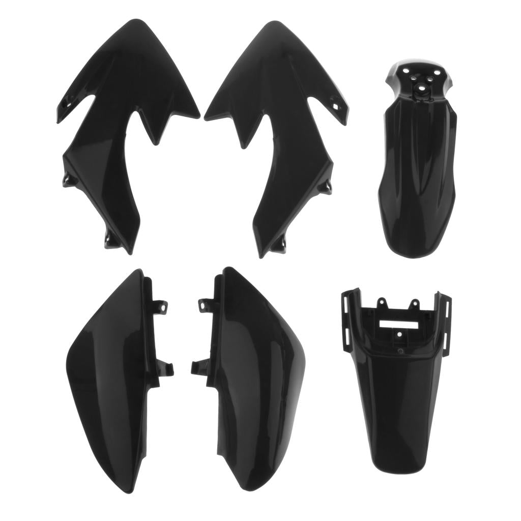 Black Plastics Guard Fairing Fender Kit For CRF50 50-125CC Dirt Bike